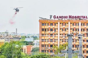 Army pour roses to honor Docs, medical staff from air at Gandhi Hospital