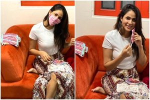 Lavanya Tripathi produces masks at Redtri