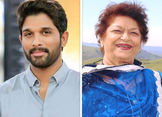 Allu Arjun,Saroj Khan