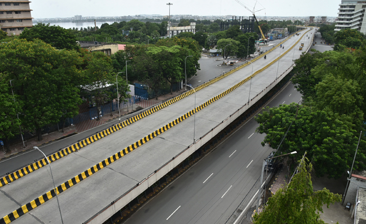 Hyderabad roads deserted