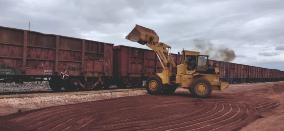 Iron ore loaded from Veldurti