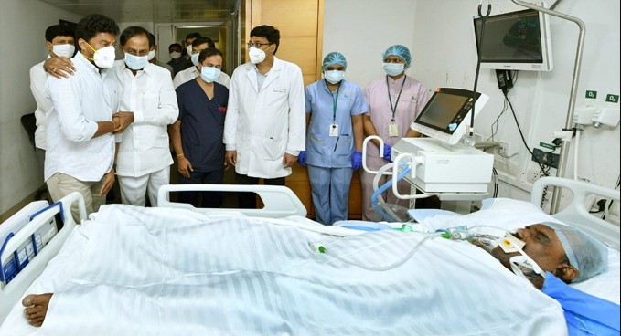 CM KCR ,Narsimha Reddy in hospital