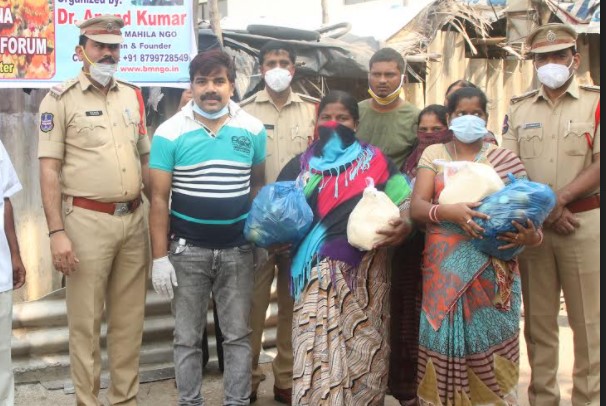 Director Dr.Anand,flood and covid 19 victims 