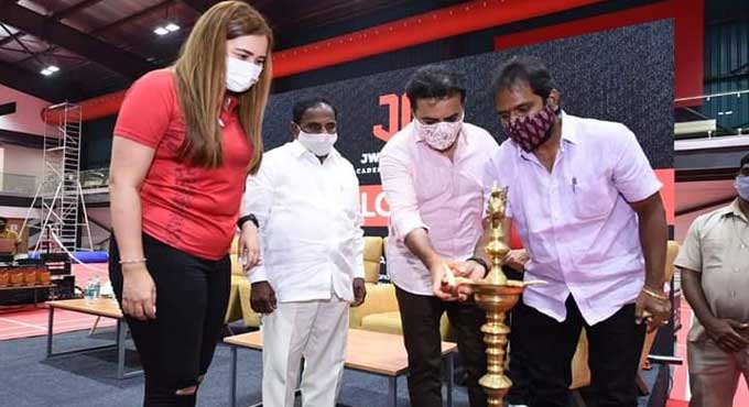 KTR,Jwala Gutha Sports Academy