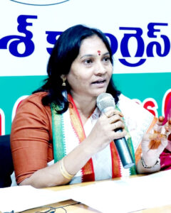 TPCC official spokesperson Indira Shoban