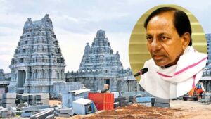 KCR visits Yadadri--Reviews Development Works